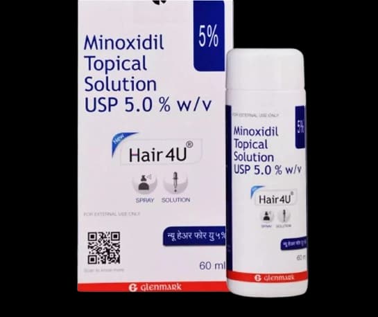 Minoxidil (5% w/v) 4U 5% Solution 60 ml