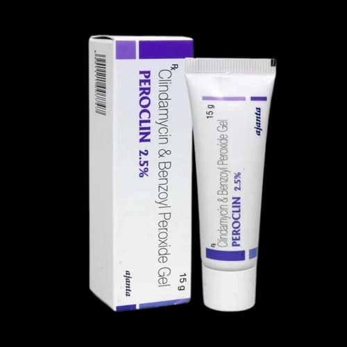 Peroclin 2.5% Gel 15 g (Benzoyl Peroxide 2.5% w/w + Clindamycin 1% w/w)